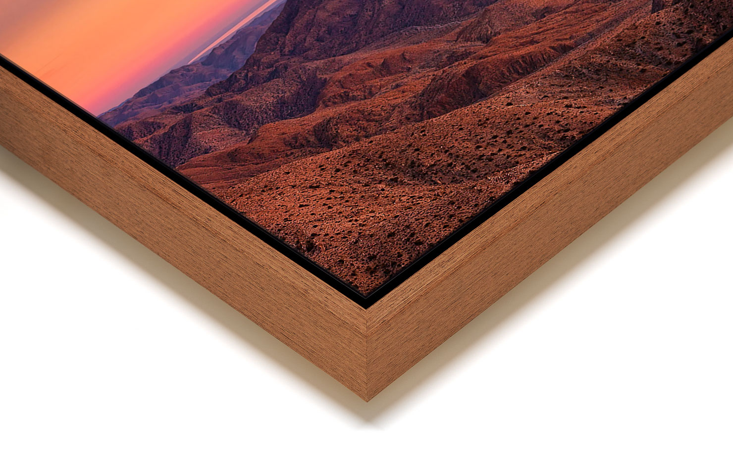 keys view Joshua Tree National Park USA buy limited edition photograph landscape Full Light Floating Tray Frame Solid Wood Acrylic Paul Reiffer