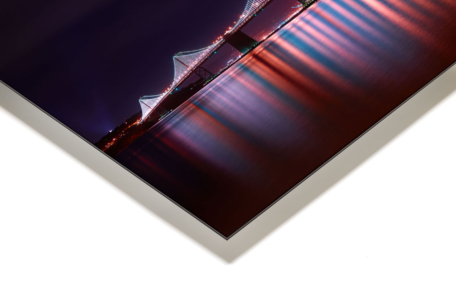 lights alive San Francisco California USA buy limited edition photograph landscape Full Acrylic Aluminium Metal Frame Paul Reiffer