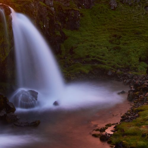 midday night an elemental glow Kirkjufell Iceland buy limited edition photograph landscape cityscape Detail
