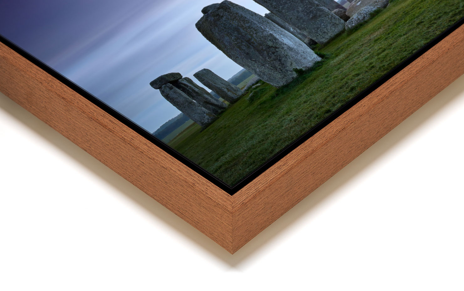 monument Amesbury England buy limited edition photograph landscape Full Light Floating Tray Frame Solid Wood Acrylic Paul Reiffer