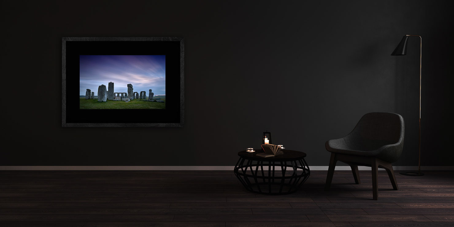 monument Amesbury England buy limited edition photograph landscape Full Solid Wood Black Frame Complete Image Paul Reiffer Apartment 07 Dark Black Solid Wood Frame Paul Reiffer