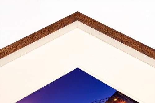 morning blues San Francisco California buy limited edition photograph landscape Full Solid Wood Double Mount Recessed Frame Paul Reiffer