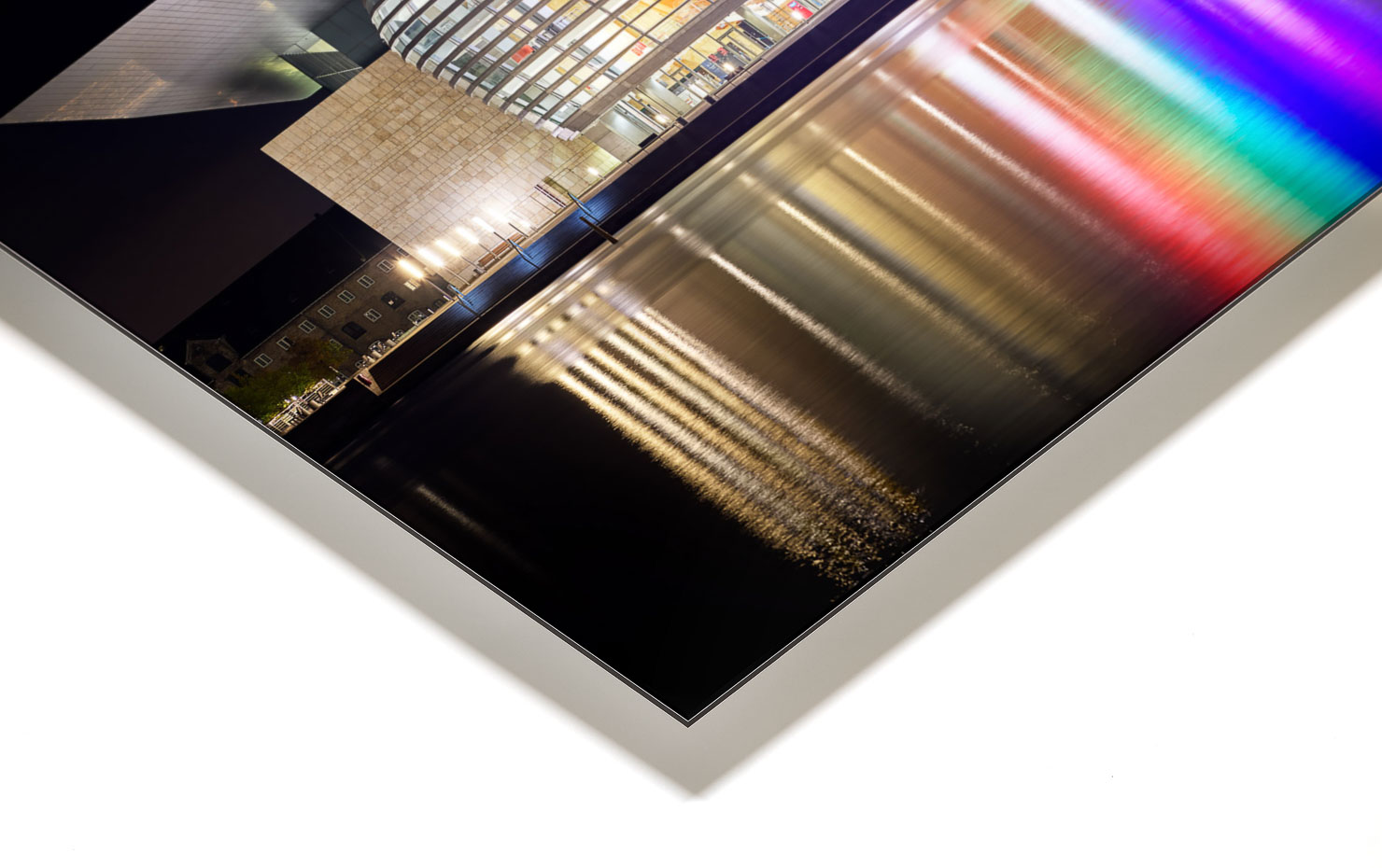 night at the opera Copenhagen Denmark buy limited edition photograph landscape Full Acrylic Aluminium Metal Frame Paul Reiffer