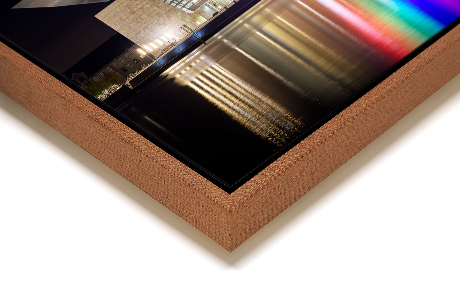 night at the opera Copenhagen Denmark buy limited edition photograph landscape Full Light Floating Tray Frame Solid Wood Acrylic Paul Reiffer