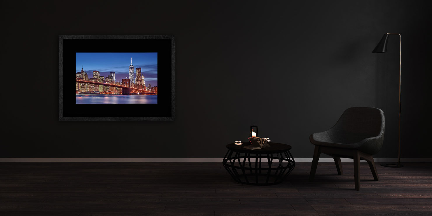 out of office Brooklyn New York buy limited edition photograph landscape Full Solid Wood Black Frame Complete Image Paul Reiffer Apartment 07 Dark Black Solid Wood Frame Paul Reiffer