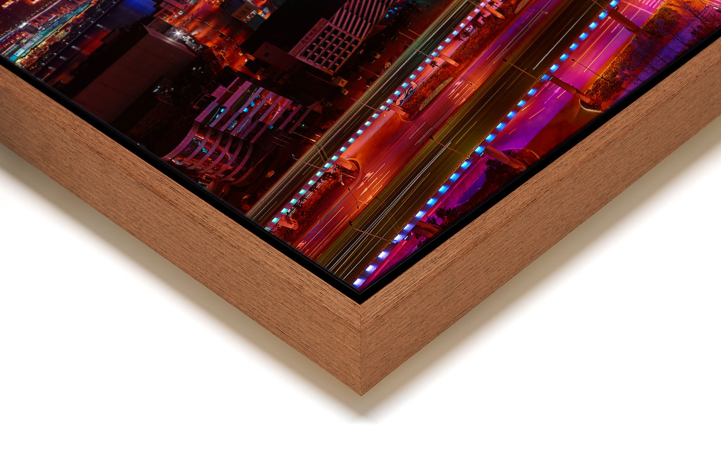 over the rainbow Shanghai China buy limited edition photograph landscape Full Light Floating Tray Frame Solid Wood Acrylic Paul Reiffer