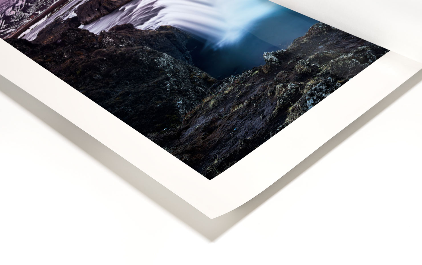 overflow Godafoss Iceland buy limited edition photograph landscape Full Ultra Hd Print Paul Reiffer