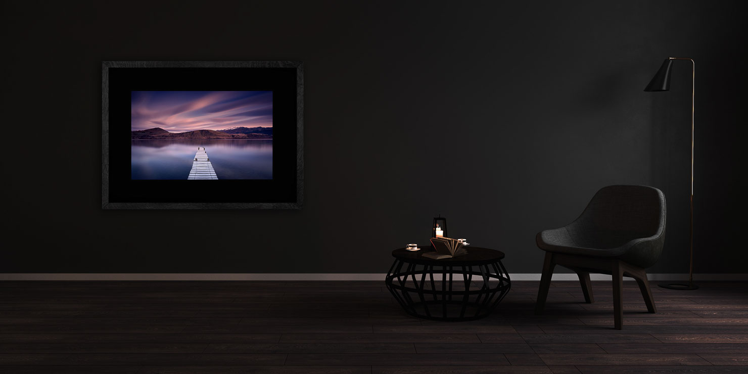 patience Otago New Zealand buy limited edition photograph landscape Full Solid Wood Black Frame Complete Image Paul Reiffer Apartment 07 Dark Black Solid Wood Frame Paul Reiffer