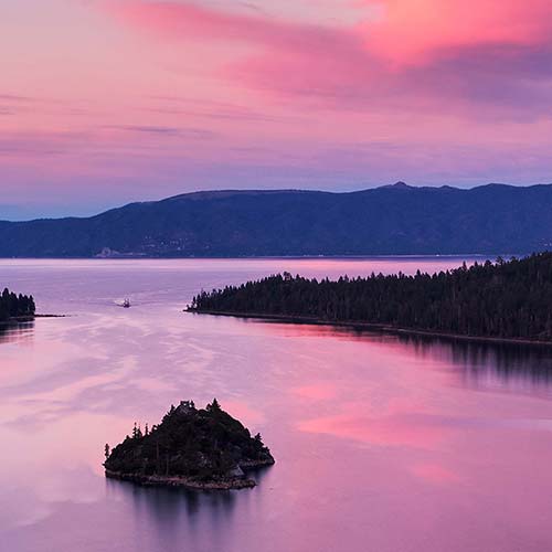 pink emerald Lake Tahoe California USA buy limited edition photograph landscape Detail