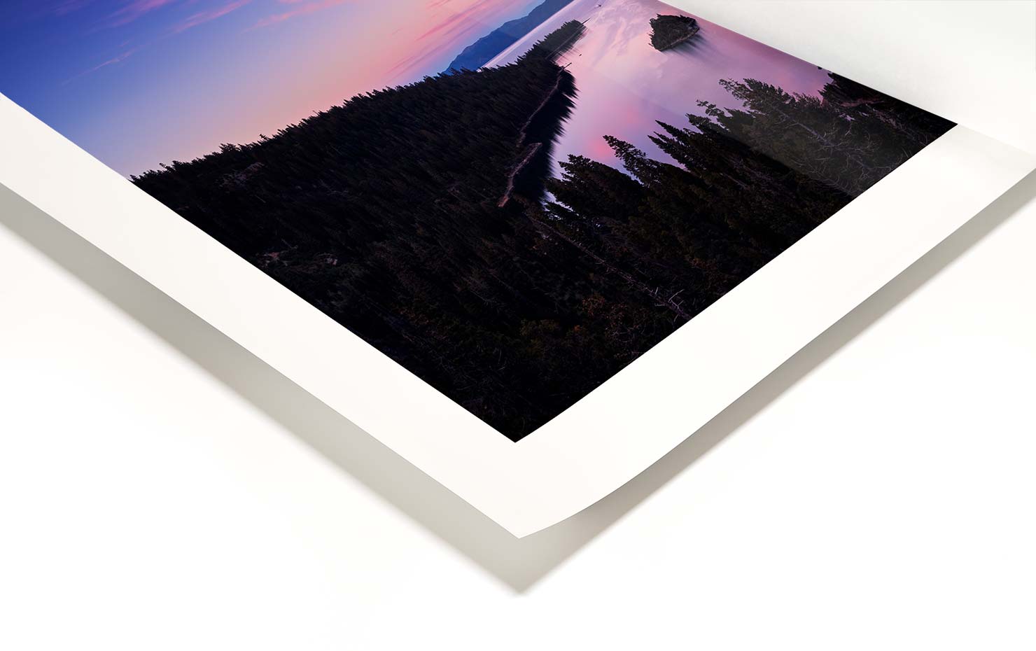 pink emerald Lake Tahoe California USA buy limited edition photograph landscape Full Ultra Hd Print Paul Reiffer