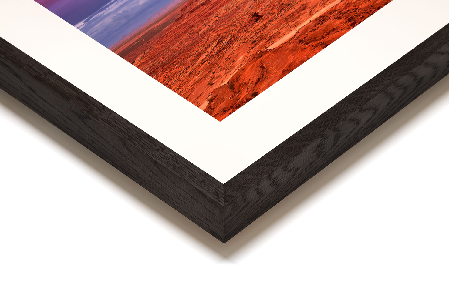red mittens Monument Valley Utah USA buy limited edition photograph landscape Full Dark Solid Wood Frame Paul Reiffer