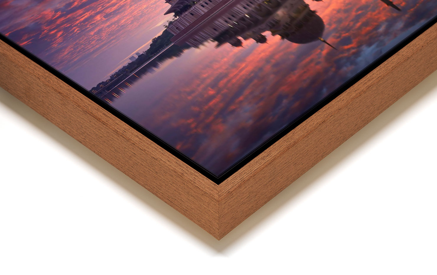 serenity Putrajaya Malaysia buy limited edition photograph landscape Full Light Floating Tray Frame Solid Wood Acrylic Paul Reiffer