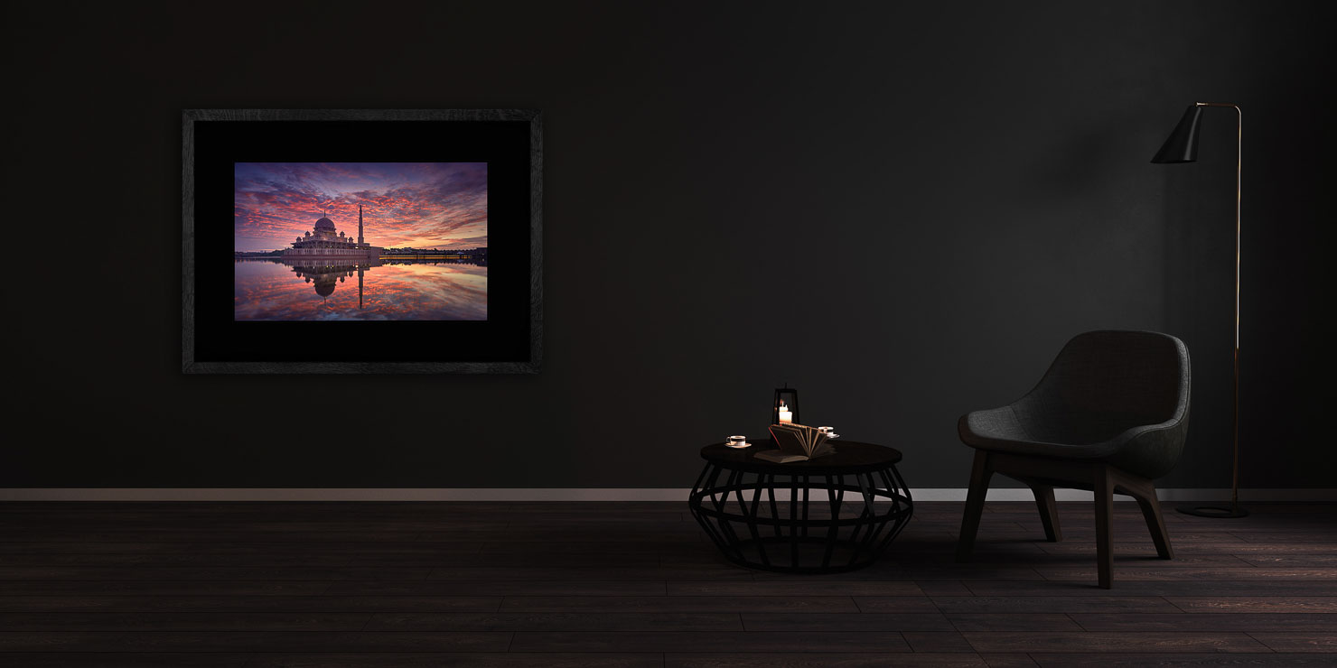 serenity Putrajaya Malaysia buy limited edition photograph landscape Full Solid Wood Black Frame Complete Image Paul Reiffer Apartment 07 Dark Black Solid Wood Frame Paul Reiffer