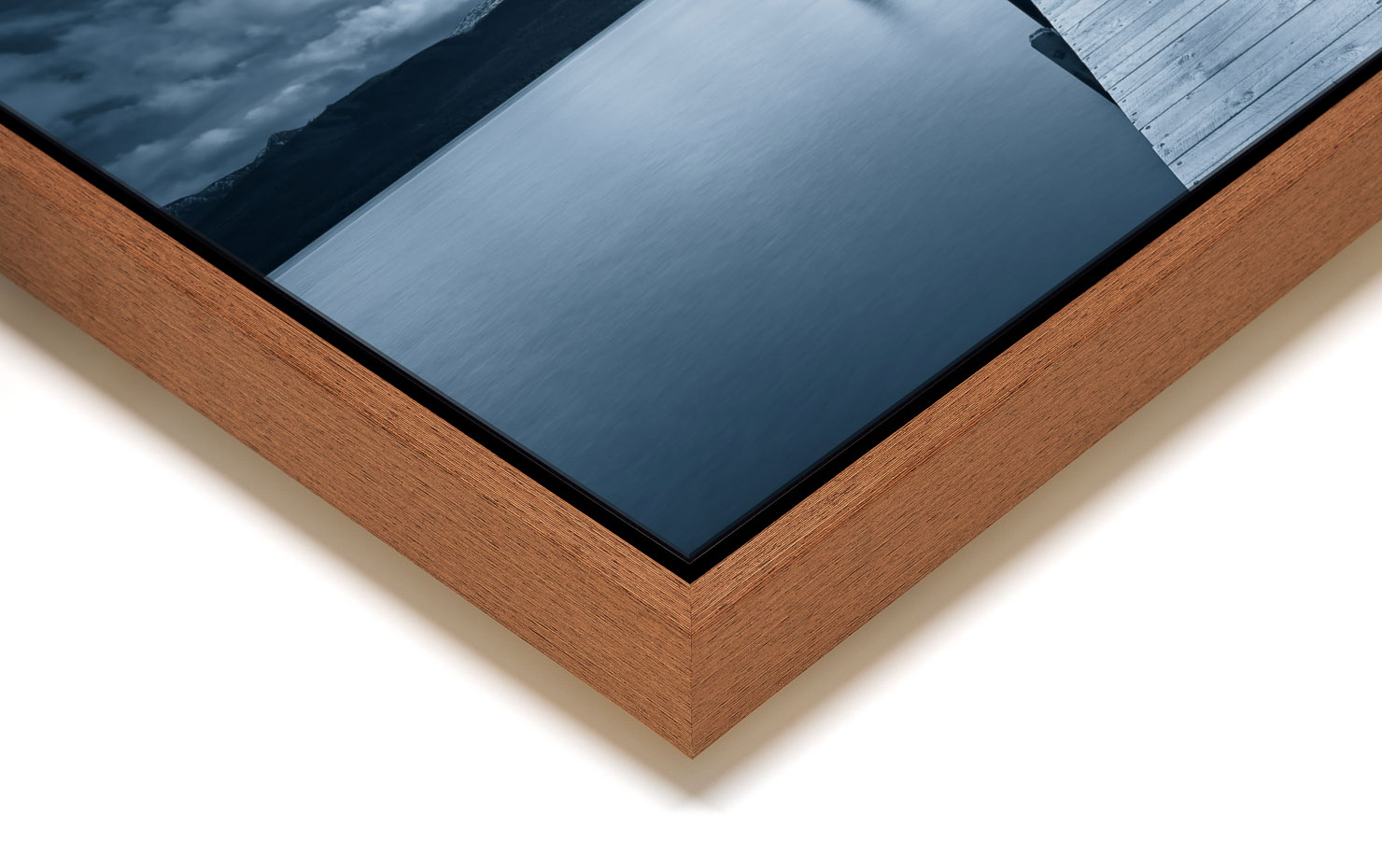 settle Te Anau New Zealand buy limited edition photograph landscape Full Light Floating Tray Frame Solid Wood Acrylic Paul Reiffer