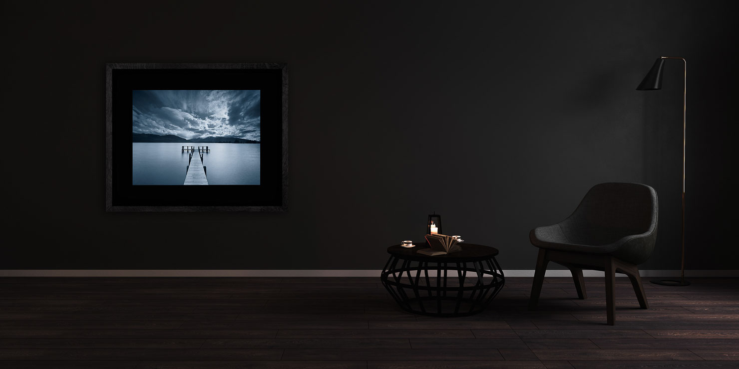 settle Te Anau New Zealand buy limited edition photograph landscape Full Solid Wood Black Frame Complete Image Paul Reiffer Apartment 07 Dark Black Solid Wood Frame Paul Reiffer