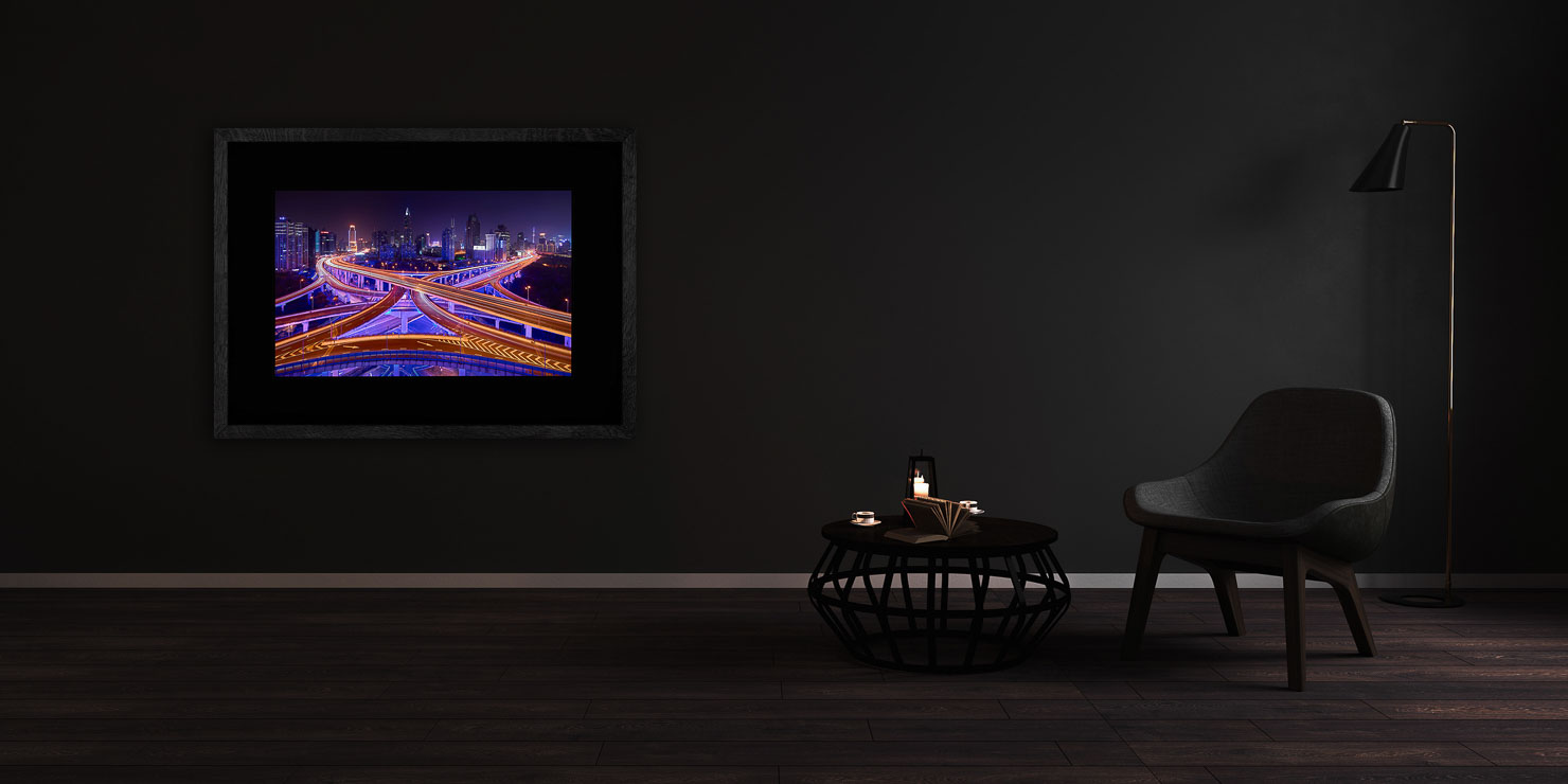 shanghai calling Shanghai China buy limited edition photograph landscape Full Solid Wood Black Frame Complete Image Paul Reiffer Apartment 07 Dark Black Solid Wood Frame Paul Reiffer