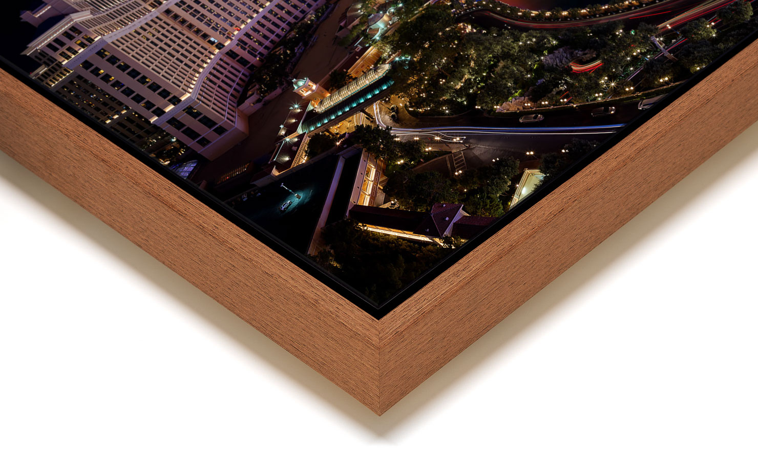 sin city Las Vegas Nevada USA buy limited edition photograph landscape Full Light Floating Tray Frame Solid Wood Acrylic Paul Reiffer
