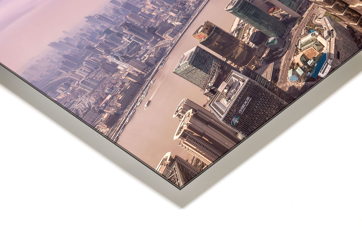 sky high Shanghai China buy limited edition photograph landscape Full Acrylic Aluminium Metal Frame Paul Reiffer