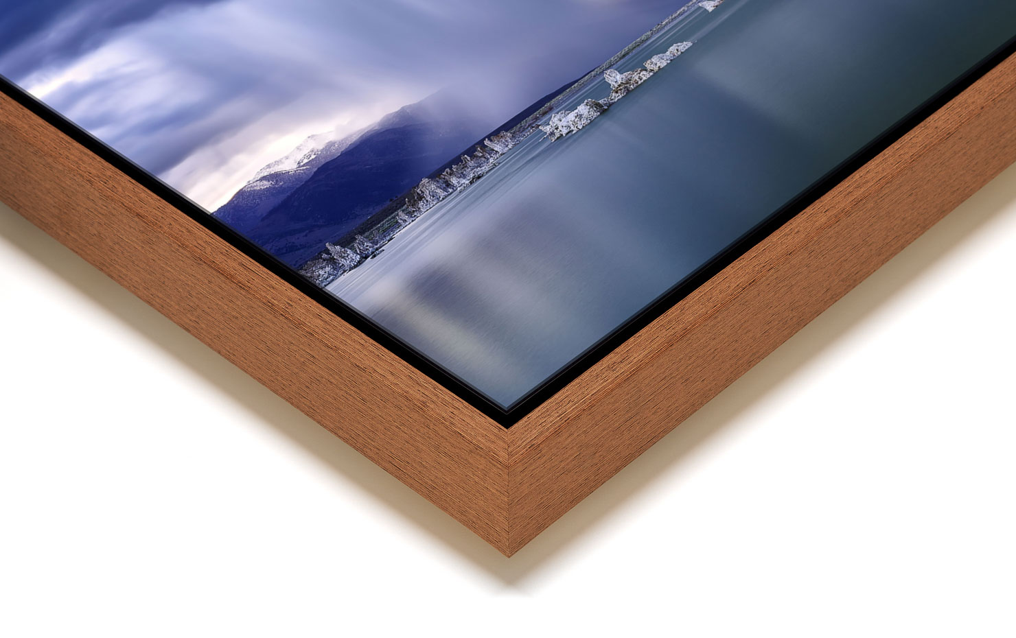 skyfall Mono Lake California buy limited edition photograph landscape Full Light Floating Tray Frame Solid Wood Acrylic Paul Reiffer