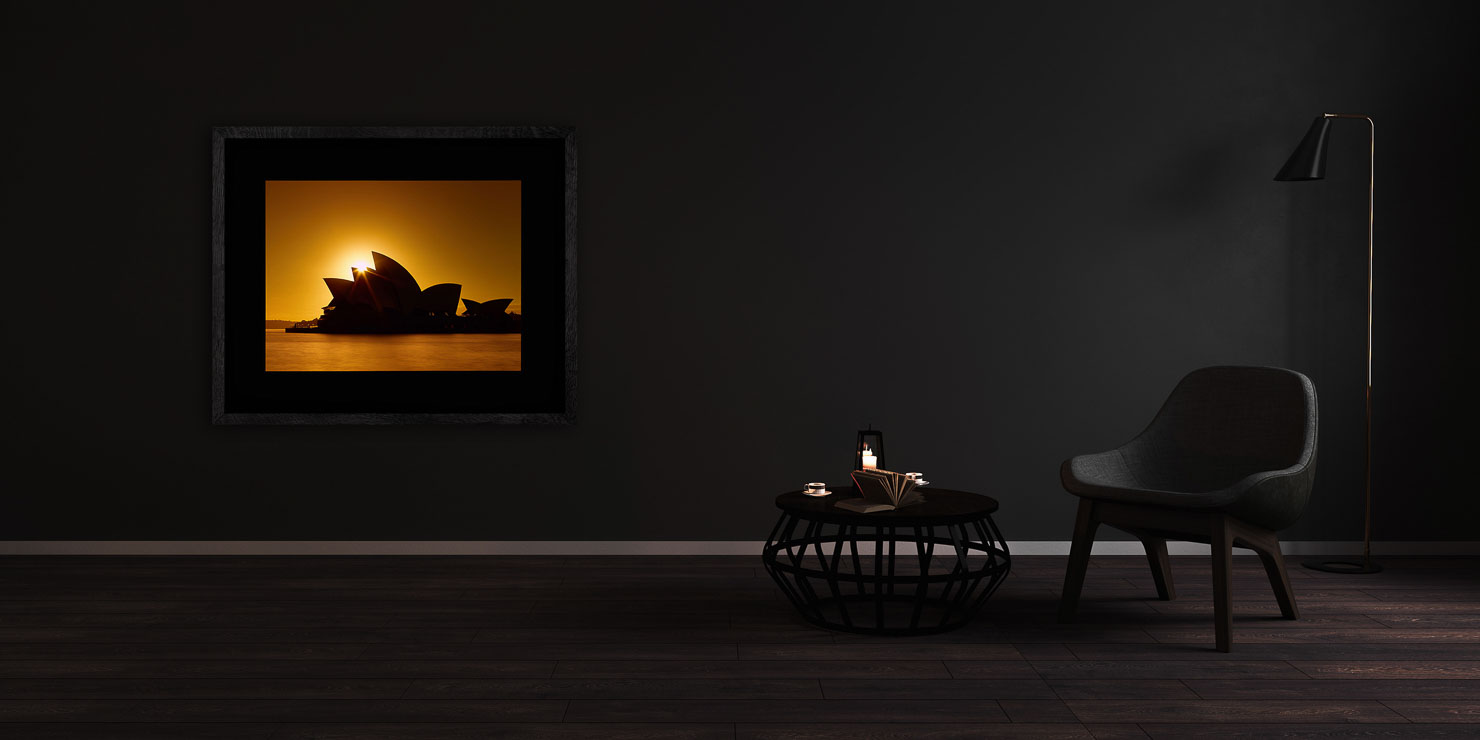 solo Sydney Australia buy limited edition photograph landscape Full Solid Wood Black Frame Complete Image Paul Reiffer Apartment 07 Dark Black Solid Wood Frame Paul Reiffer
