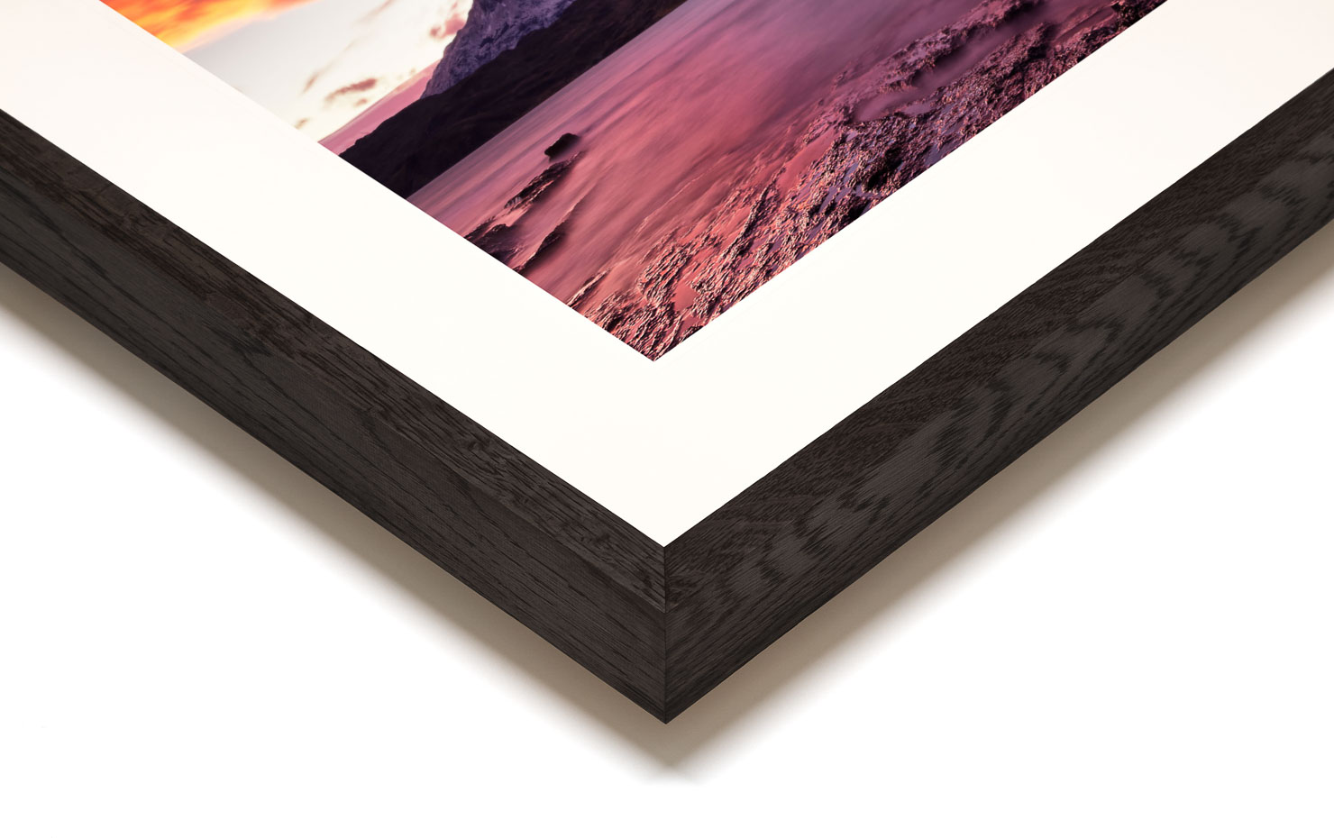 southern fire Torres Del Paine Patagonia Chile buy limited edition photograph landscape Full Dark Solid Wood Frame Paul Reiffer