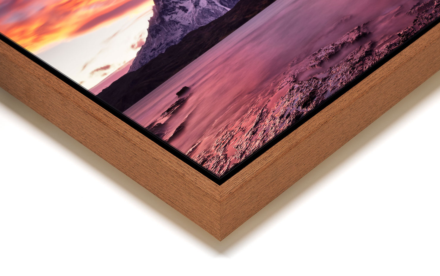 southern fire Torres Del Paine Patagonia Chile buy limited edition photograph landscape Full Light Floating Tray Frame Solid Wood Acrylic Paul Reiffer