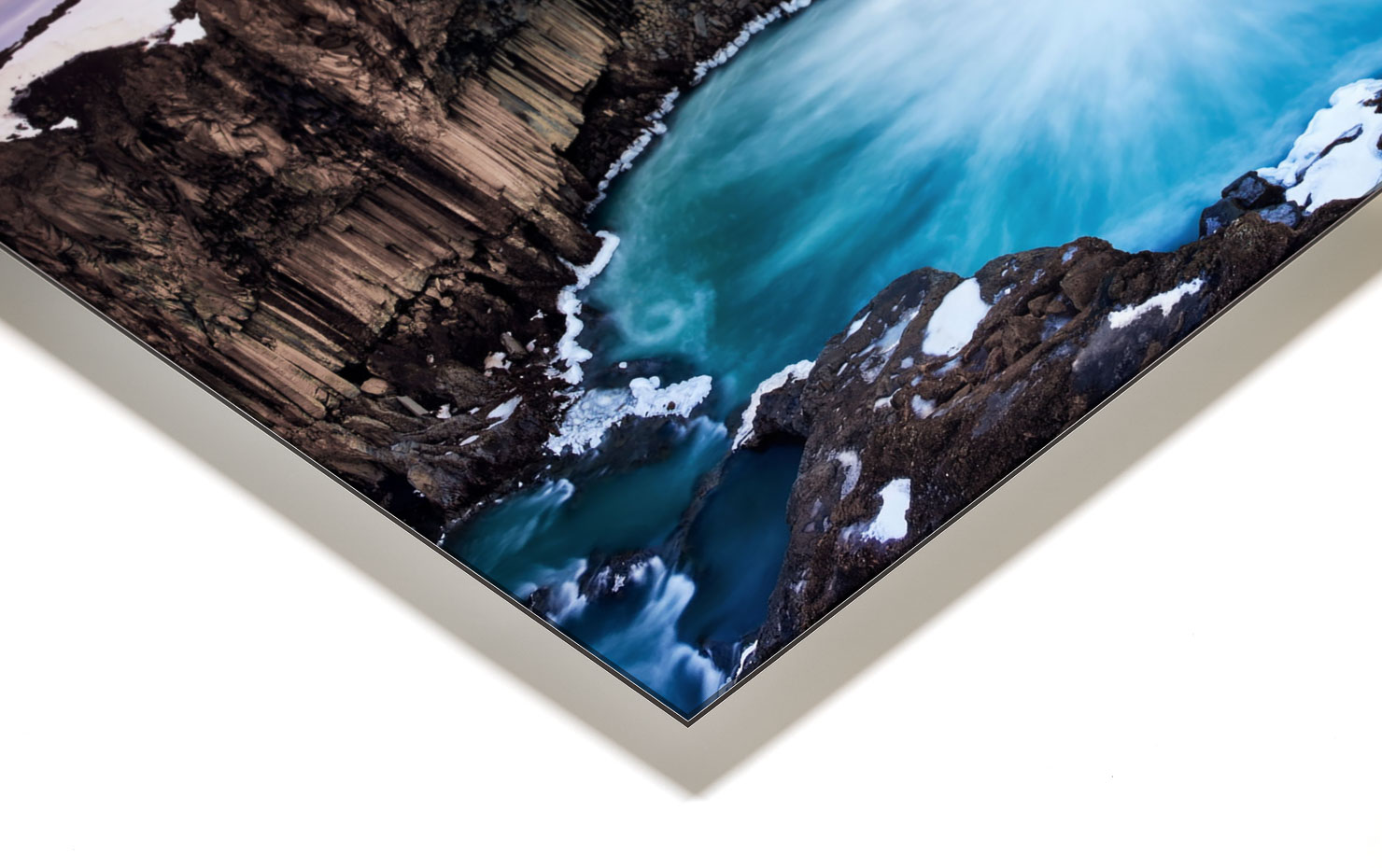 spellbound Aldeyjarfoss Iceland buy limited edition photograph landscape Full Acrylic Aluminium Metal Frame Paul Reiffer