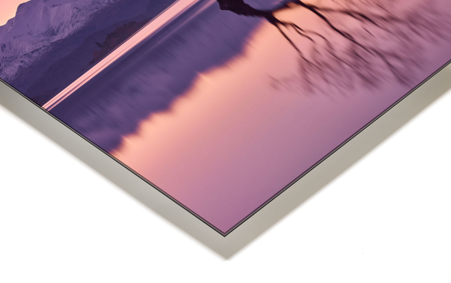 still Lake Wanaka New Zealand buy limited edition photograph landscape Full Acrylic Aluminium Metal Frame Paul Reiffer