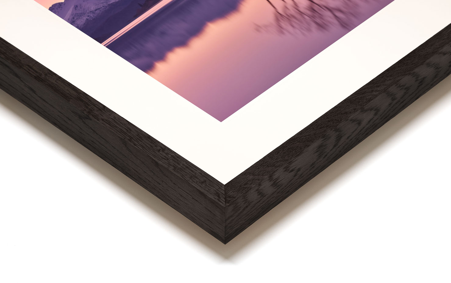 still Lake Wanaka New Zealand buy limited edition photograph landscape Full Dark Solid Wood Frame Paul Reiffer