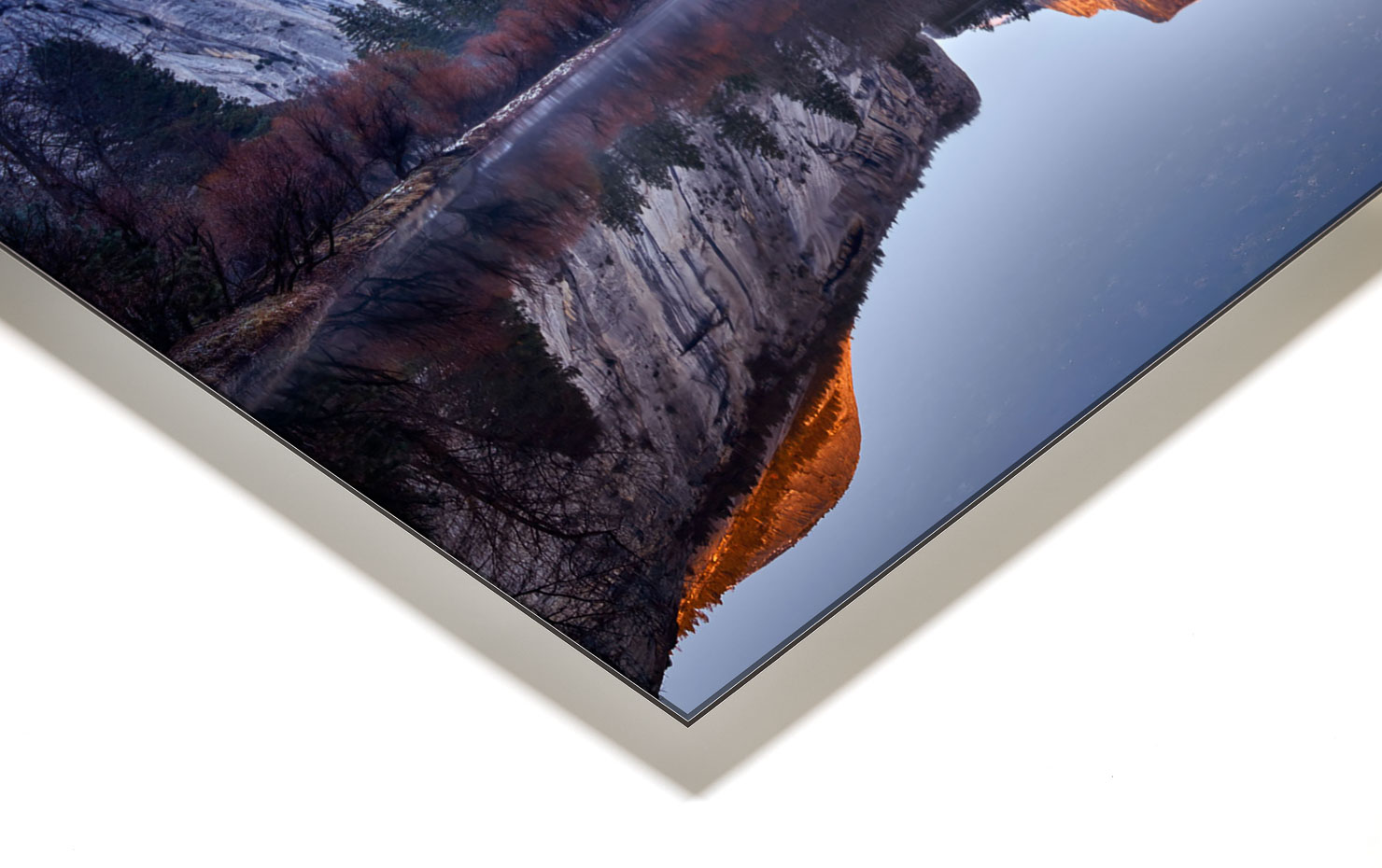 still glowing Yosemite National Park USA buy limited edition photograph landscape Full Acrylic Aluminium Metal Frame Paul Reiffer