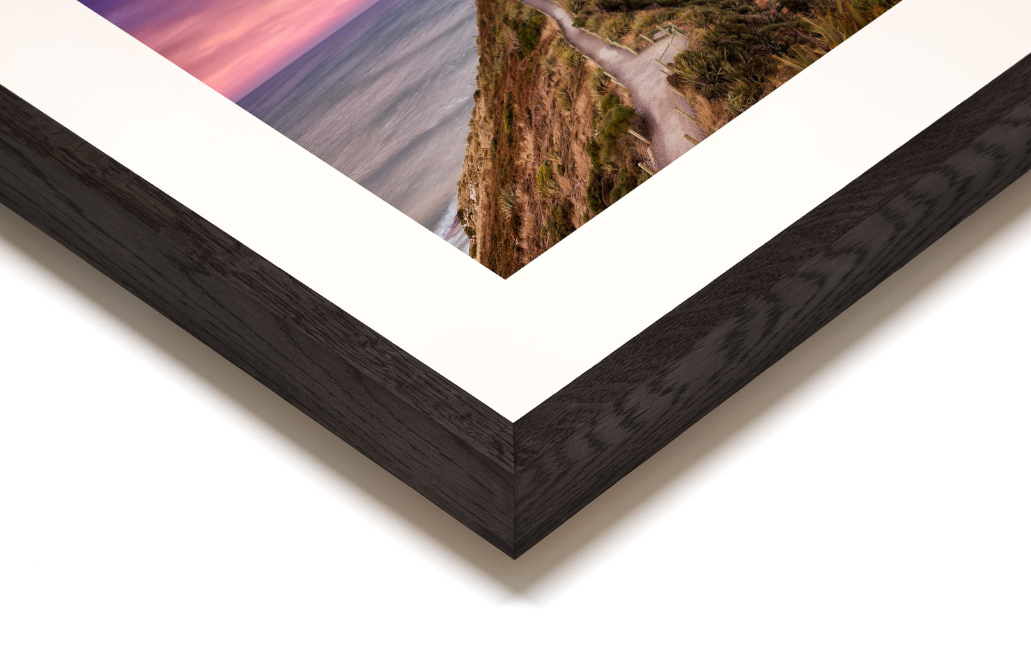 takutai East Coast New Zealand buy limited edition photograph landscape Full Dark Solid Wood Frame Paul Reiffer