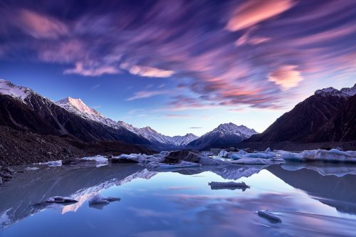 thaw Aoraki Mount Cook New Zealand buy limited edition photograph landscape Full