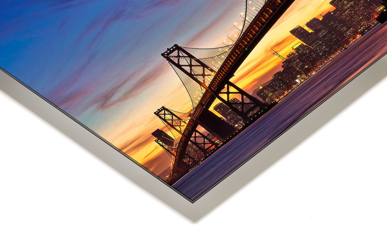 the city by the bay San Francisco California USA buy limited edition photograph landscape Full Acrylic Aluminium Metal Frame Paul Reiffer