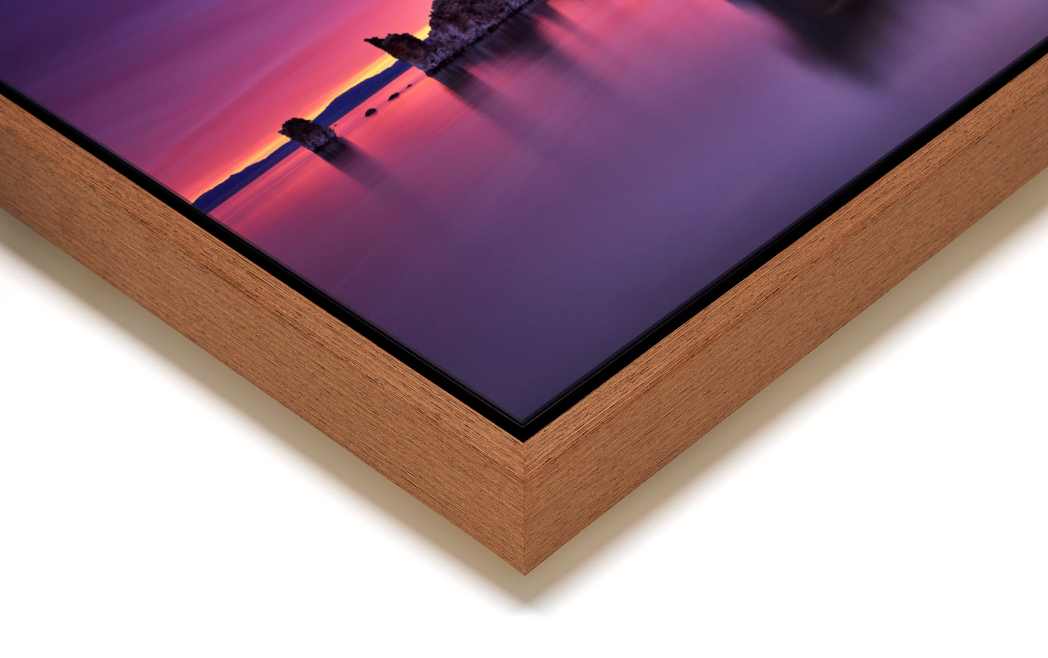 the other world Mono Lake USA buy limited edition photograph landscape Full Light Floating Tray Frame Solid Wood Acrylic Paul Reiffer