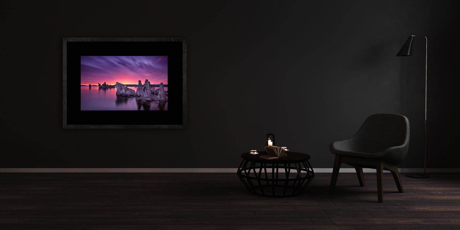 the other world Mono Lake USA buy limited edition photograph landscape Full Solid Wood Black Frame Complete Image Paul Reiffer Apartment 07 Dark Black Solid Wood Frame Paul Reiffer