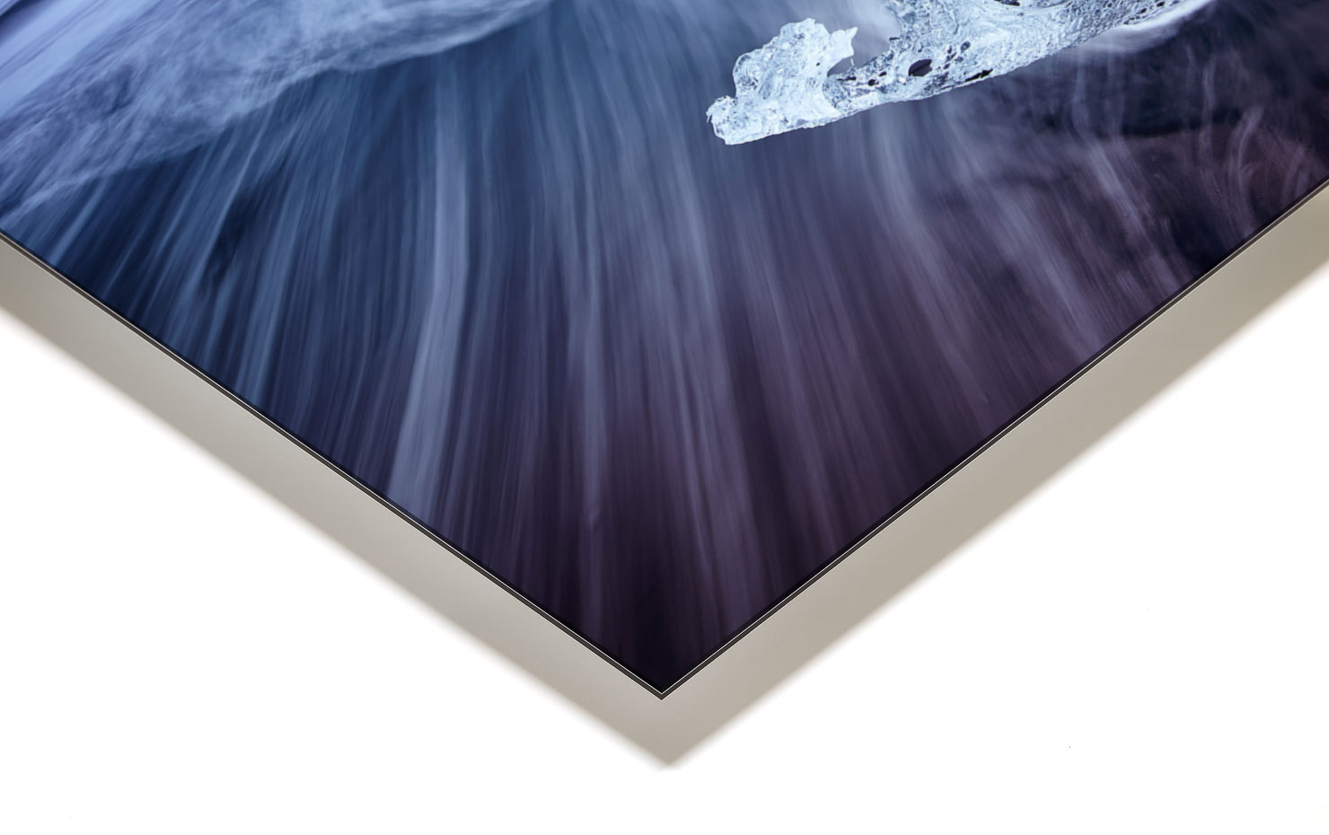 trace Jokulsarlon Iceland buy limited edition photograph landscape Full Acrylic Aluminium Metal Frame Paul Reiffer