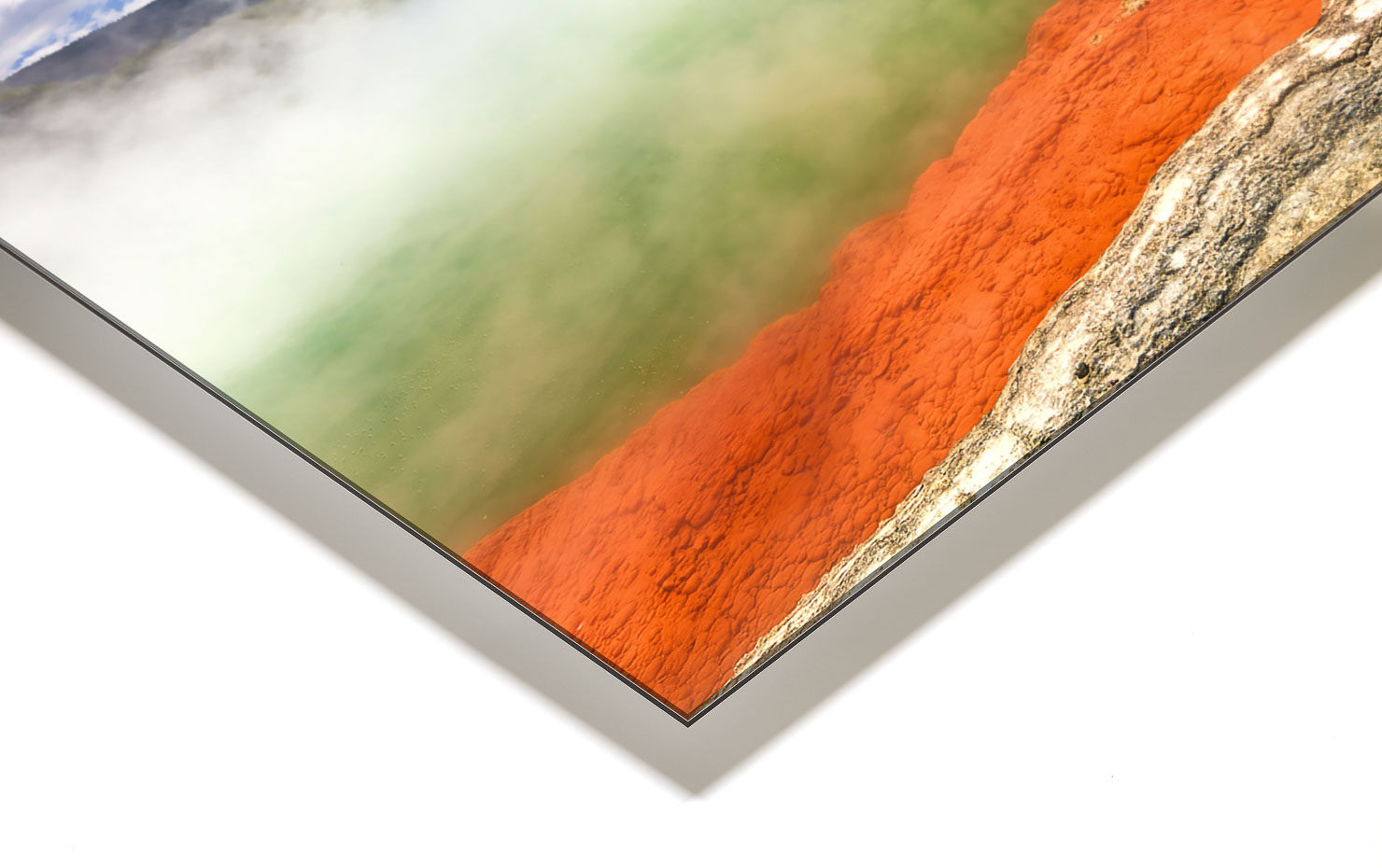 witches brew Rotorua New Zealand buy limited edition photograph landscape Full Acrylic Aluminium Metal Frame Paul Reiffer