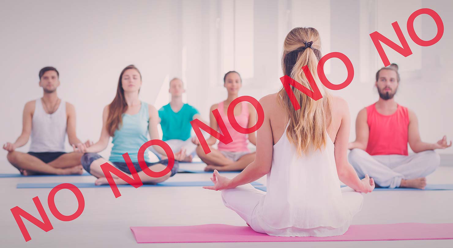 Bullshit Yoga Classes Omming Too Much Spiritual Not For Me Background