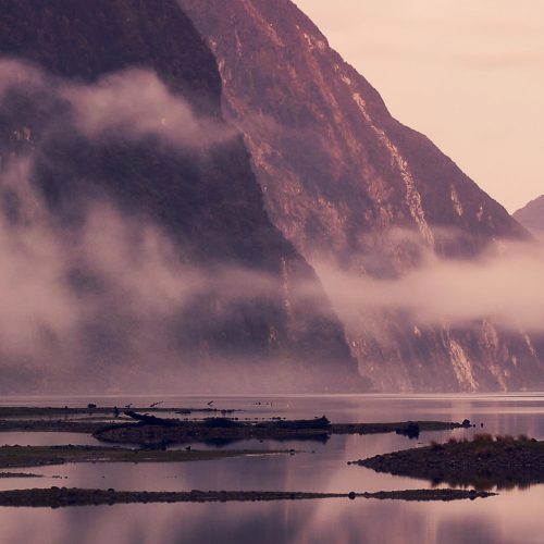 the sound of silence Milford Sound New Zealand buy limited edition photograph landscape Detail