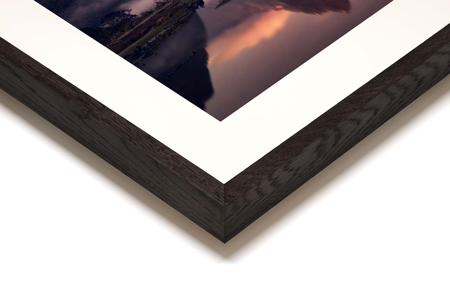 the sound of silence Milford Sound New Zealand buy limited edition photograph landscape Full Dark Solid Wood Frame Paul Reiffer