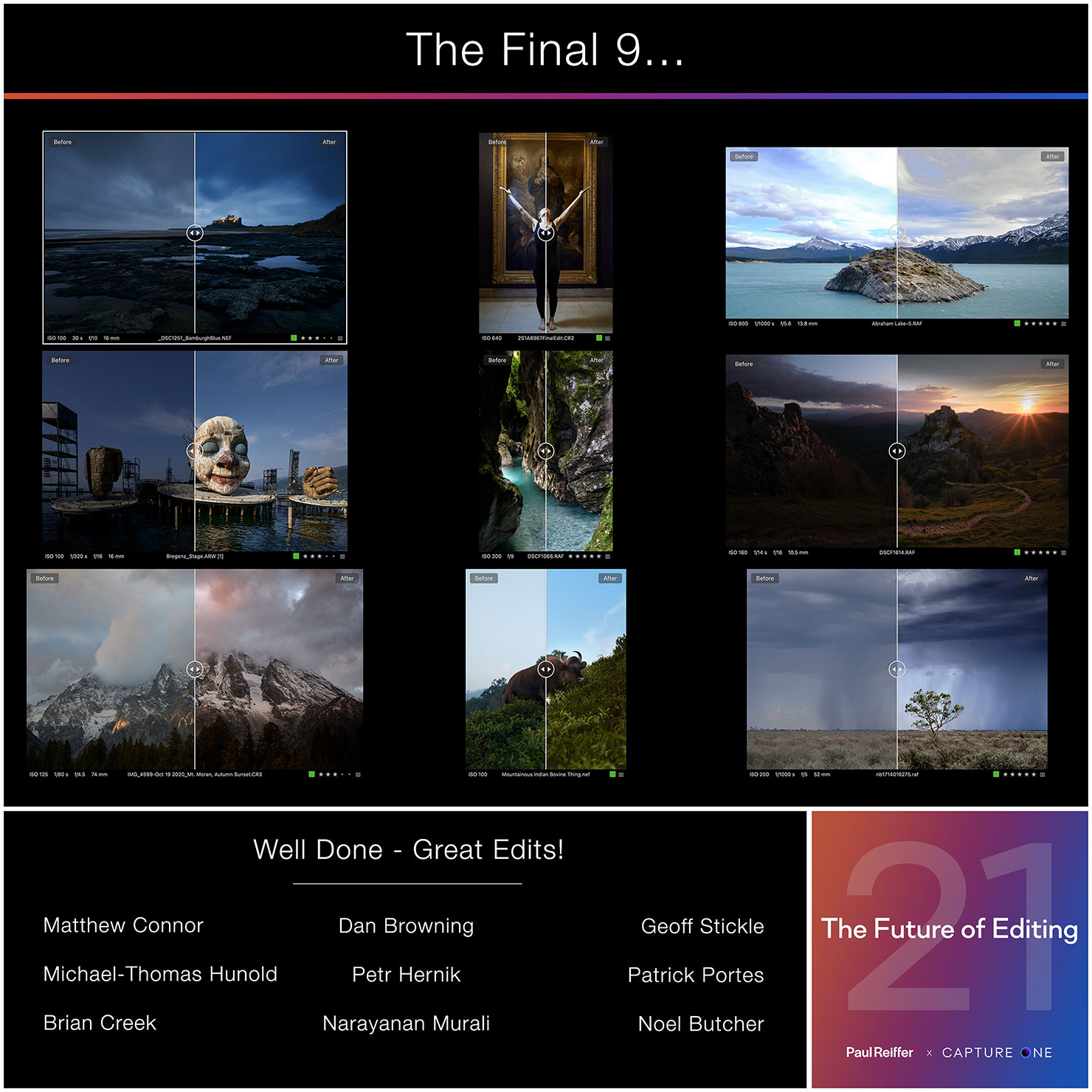Capture One 21 Competition Final 9 Images Judging David Grover Paul Reiffer