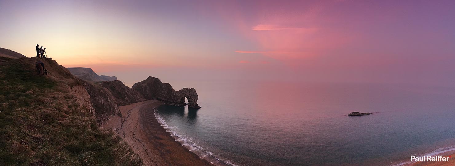 BTS Photographers Clifftop Durdle Door Bats Head Cove Beach Cliffs Dorset South West Coast Path