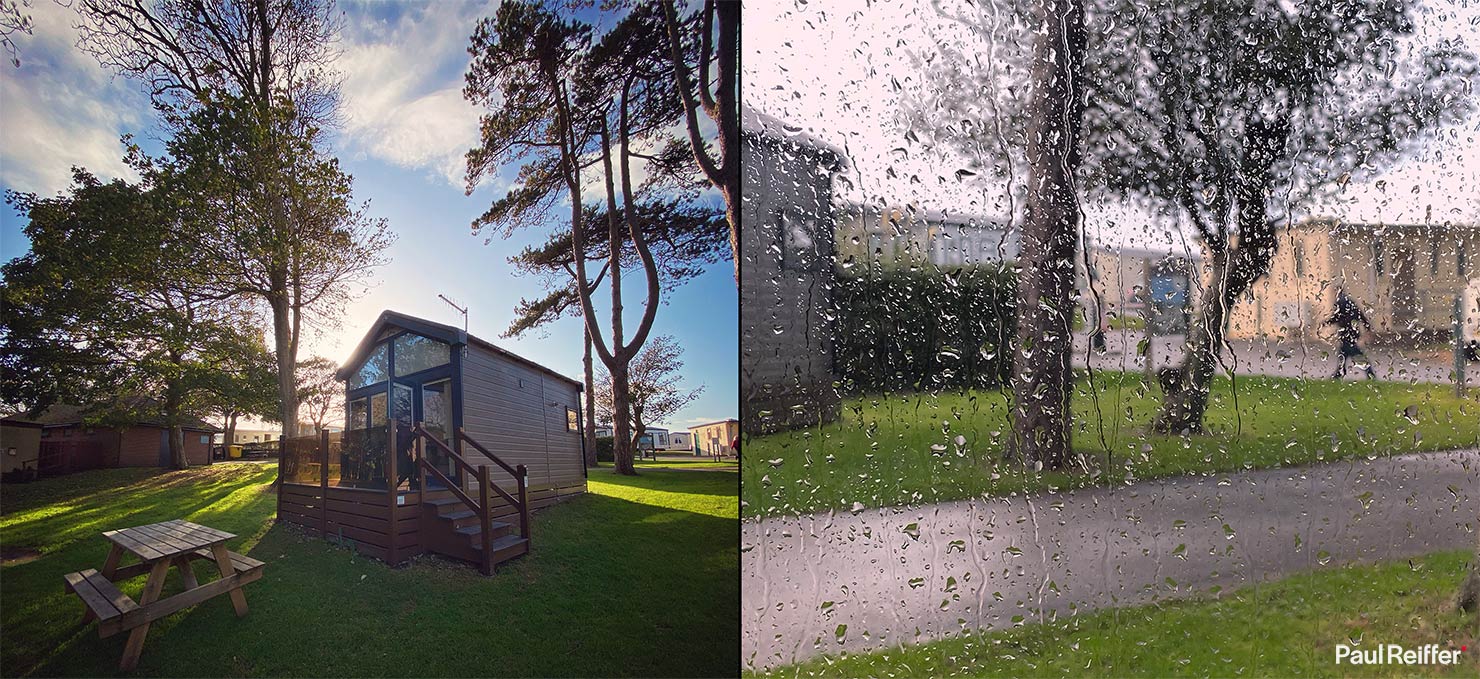 BTS Staying Durdle Door Holiday Park Cabins Rain Caravans Dorset Coast