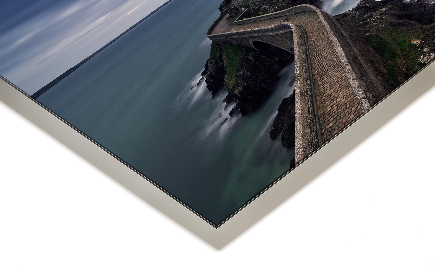 la petit lueur Brest France Phare Minou Coast buy limited edition photograph landscape Full Acrylic Aluminium Metal Frame Paul Reiffer