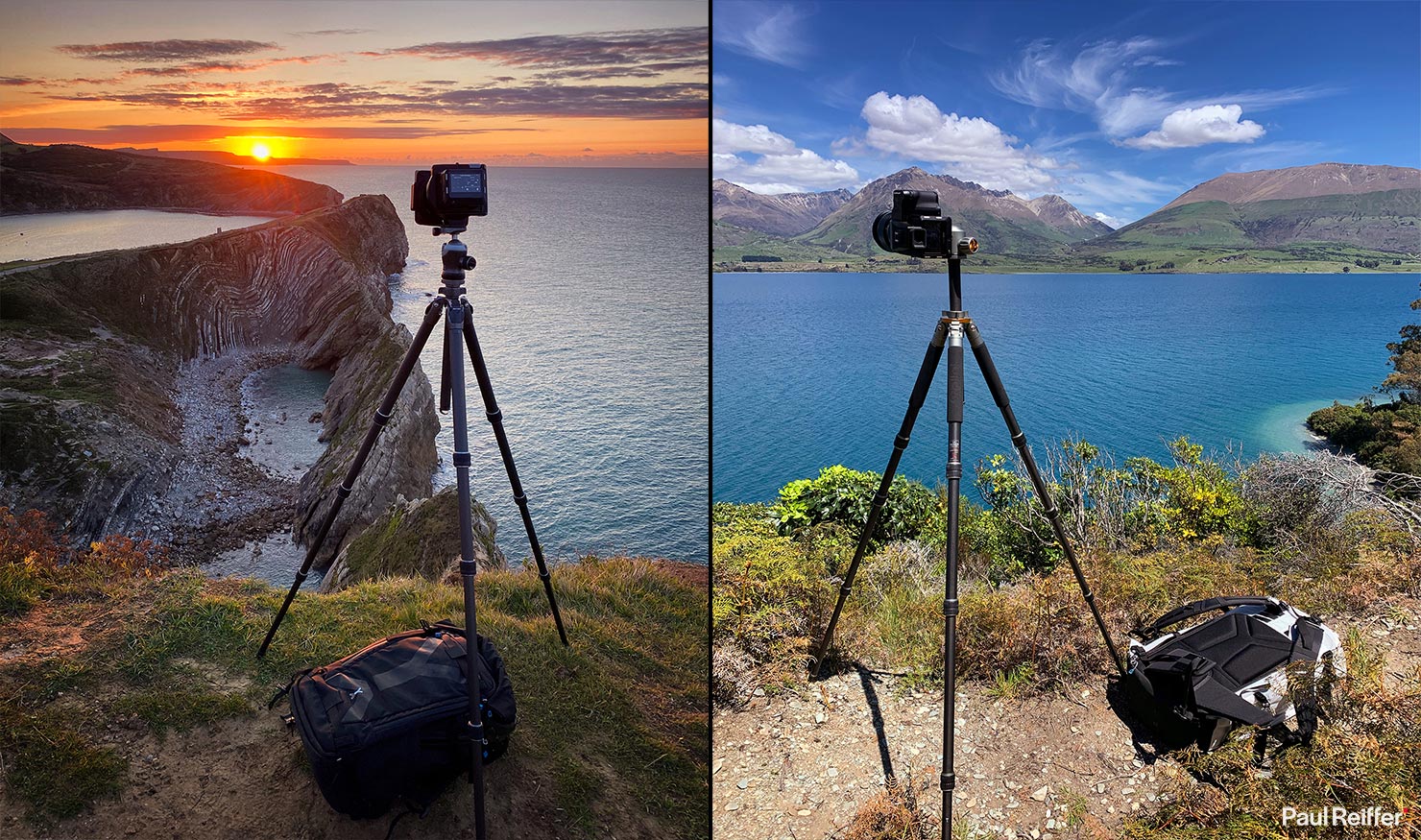 BTS New Zealand Paul Reiffer Nya Evo Fjord 60C Testing Field Photography Backpack Bag Travel Landscape Coastline Dorset Queenstown