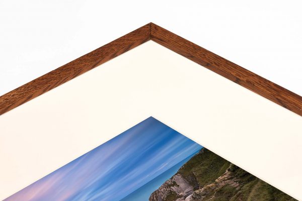 man o war Lulworth Dorset UK buy limited edition photograph landscape Full Solid Wood Single Mount Traditional Frame Paul Reiffer