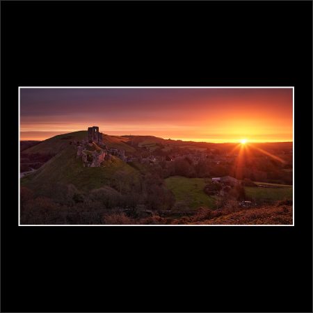 product image King Of The Casle Corfe Dorset Hill Morning Sunrise Ruins Ancient buy limited edition print paul reiffer photograph photography