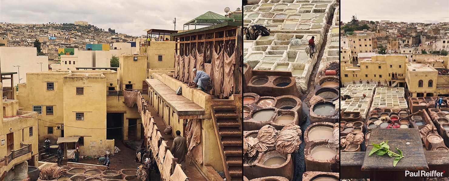 Dye pits of the Tanneries in Fes. - Picture of Morocco Explored