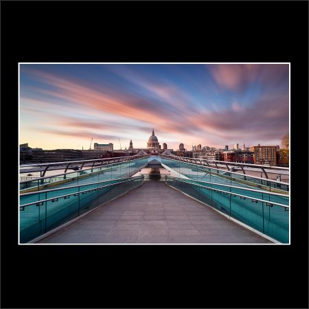 product image new beginnings st pauls cathedral london millennium bridge sunset buy limited edition print paul reiffer photograph photography