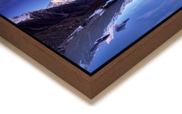 thaw custom frame example options large format wall art full dark floating tray frame solid wood acrylic paul reiffer